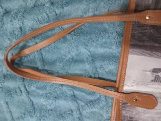 Borsa Y not? pelle stampa New York