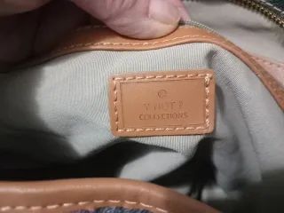 Borsa Y not? pelle stampa New York