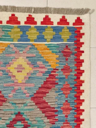 Tappeto Kilim afgano 235x178 cm lana