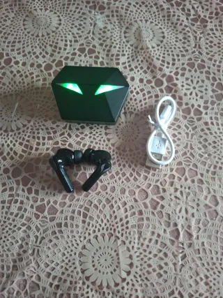 Auriculares Bluetooth Negro y Verde