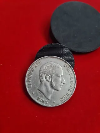 Moneda 50 céntimos Alfonso XII 1885