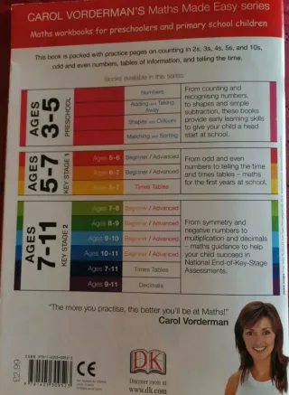 "Maths Made Easy" in English per Key Stage 1