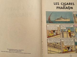 Les cigares du Pharaon y Tintin en Amerique