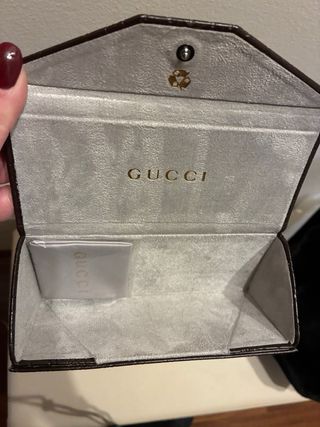 Custodia occhiali Gucci marrone Mai utilizzata