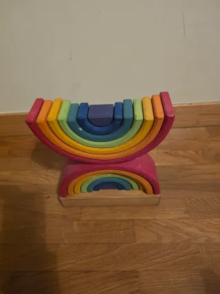 Arcoíris de madera Waldorf
