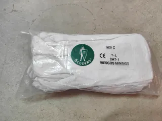 Guantes blancos SCUDERS Talla L