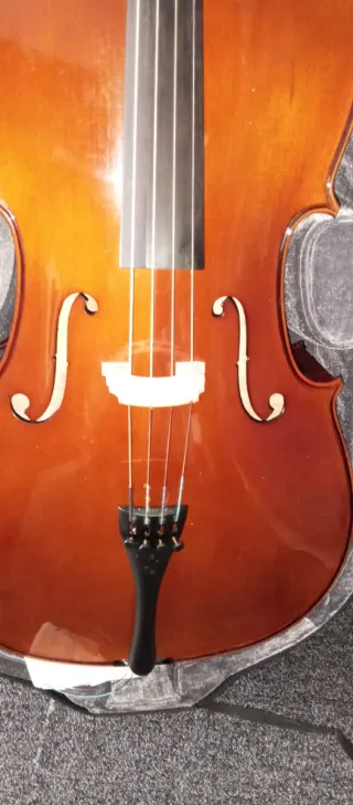 Violonchelo con funda y atril 4/4  checo