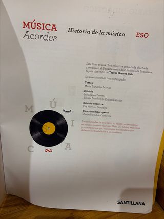 MUSICA ACORDES HISTORIA DE LA MUSICA 3 ESO