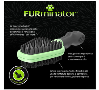 Spazzola morbida FURminator per cani e gatti