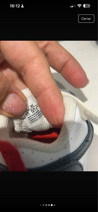 Zapatillas Nike Bebé Blancas