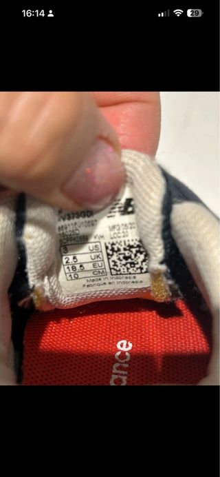 Zapatillas New Balance Bebé Azul y Rojo