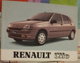 Manual instrucciones y carpeta Renault Clio 1