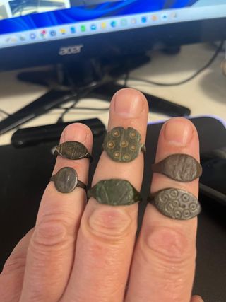 Lotto 6 anelli antichi