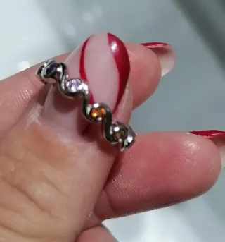 Anello Argento S925 Zirconi Colorati