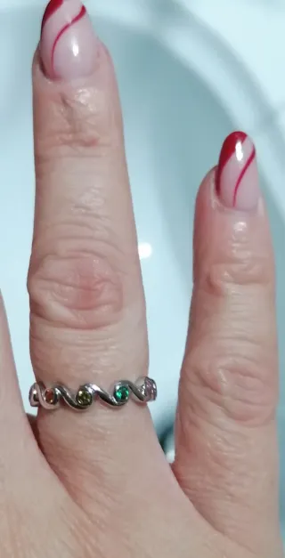 Anello Argento S925 Zirconi Colorati