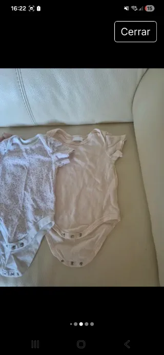 Lote de 3 bodys para bebé
