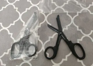 Tijeras de emergencia negras x2