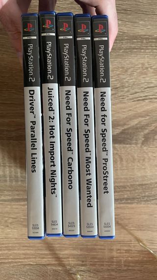 Lote 5 Juegos PS2: Need For Speed, Driver, Juiced