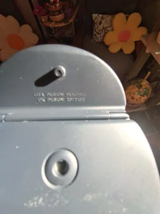 Specchietto da borsetta con placca argento