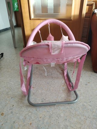Hamaca para bebé rosa, marca Asalvo baby confort.