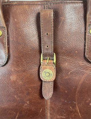 Borsa Barbour vintage pelle marrone