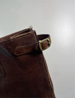 Borsa Barbour vintage pelle marrone