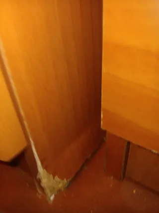 Vitrina de madera y cristal