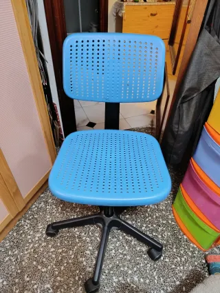 Silla de escritorio Ikea azul