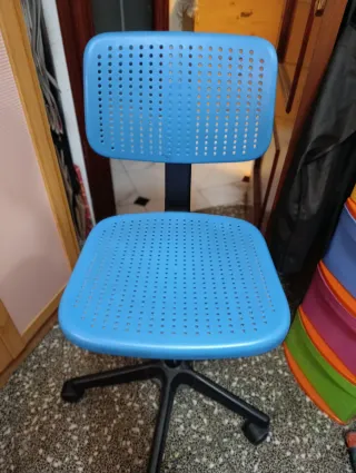 Silla de escritorio Ikea azul