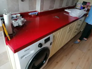 Puertas de cocina lacadas beige