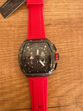 Reloj Martyn Line Negro y Rojo