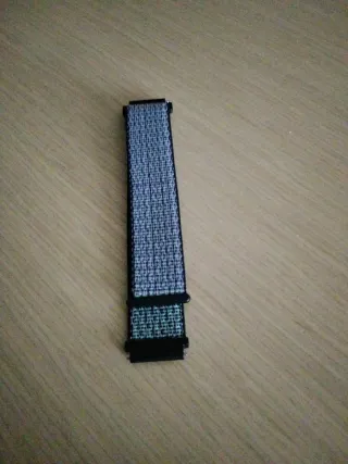 Pulsera Reloj Tela Gris y Negro