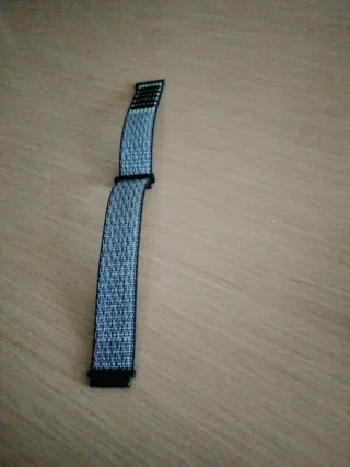 Pulsera Reloj Tela Gris y Negro
