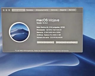 Ordenador iMac 21,5 Apple Plata