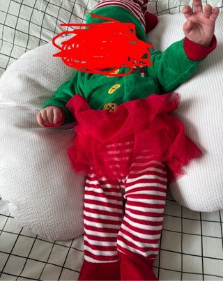 Pijama Navidad Bebé Duende Talla 0-3 Meses