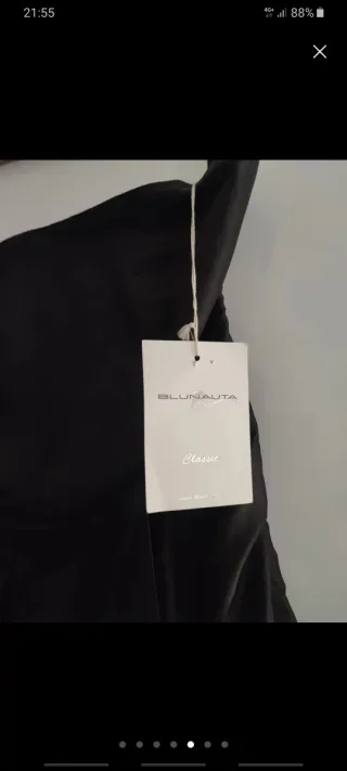 Vestito nero seta taffetà BLUNAUTA