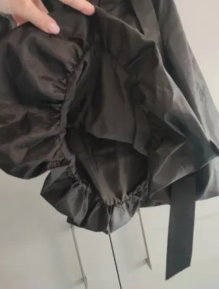 Vestito nero seta taffetà BLUNAUTA