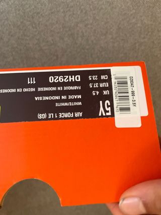 Nike Air Force 1 Blancas talla 37,5