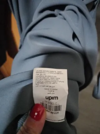 Cappottino donna blu polvere