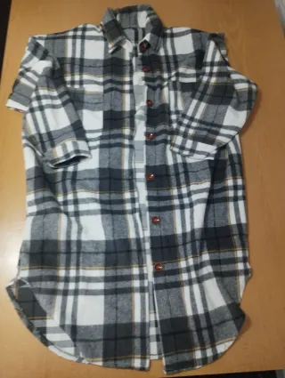 Camisa larga cuadros mujer talla xl