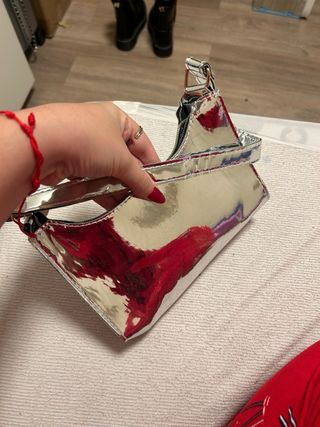 Pack 2 Bolsos Shein Plateado y morado