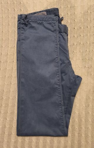 Pantalón Chino Hombre Azul