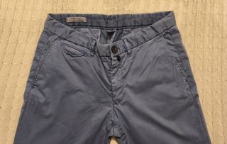 Pantalón Chino Hombre Azul