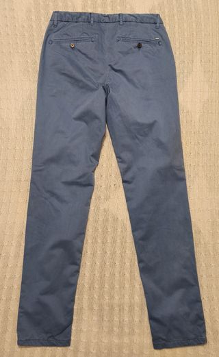 Pantalón Chino Hombre Azul