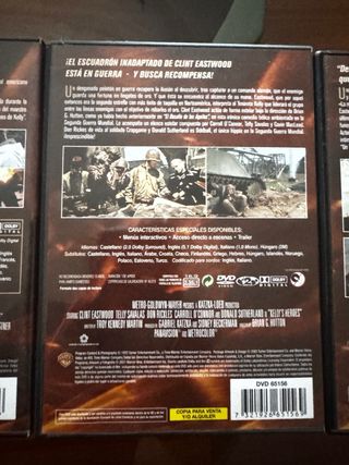 Colección Clint Eastwood DVD (3 Películas).