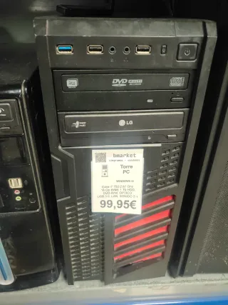 Torre PC Windows 10 i7 16GB RAM 1TB HDD