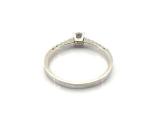 sortija oro 18k con piedra con circonita