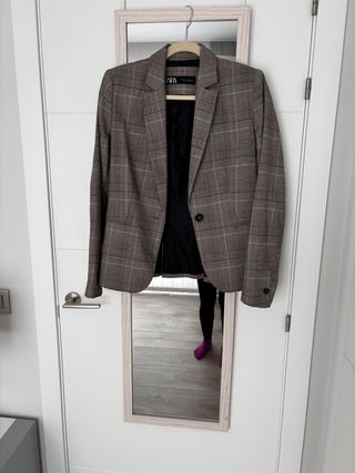 Traje Zara Chaqueta y Pantalón Cuadros