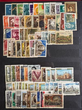 Sellos de URSS de años 1955-1956