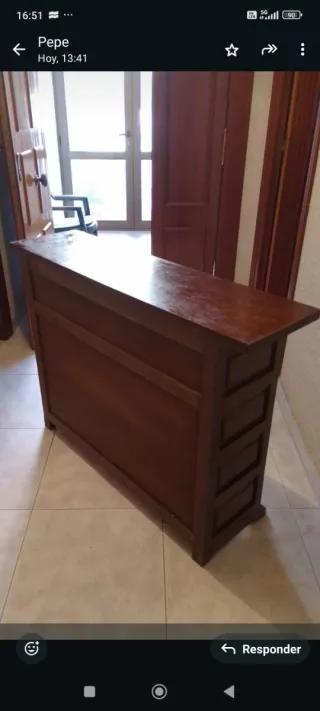 Mueble Castellano recibidor madera